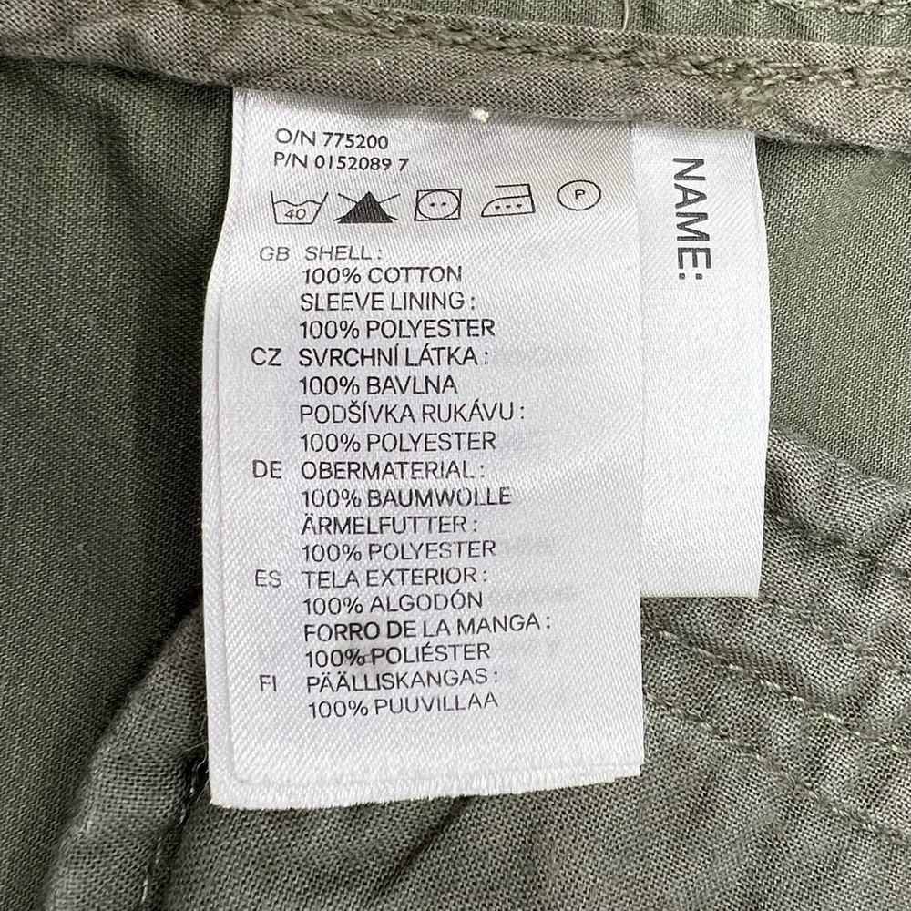 H&M Little Kids Field Jacket Army Olive Green Size 3Y-4Y